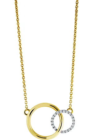 Vandenberg Damen Kette mit Anhänger, 375er 20 Diamanten, zus. ca. 0,10 Karat