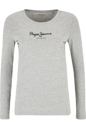 Pepe Jeans Langarmshirt, Rundhals, Logo-Print, für Damen, , S