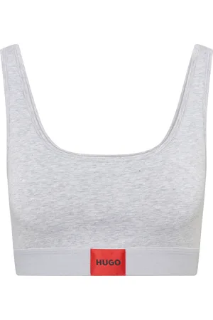 HUGO BOSS Nostalgic Bralette, Melange, Logo, für Damen, , M