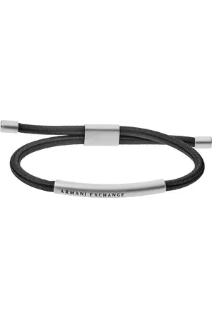 Armani Exchange Herren Armband "AXG0041040", Textil/Edelstahl