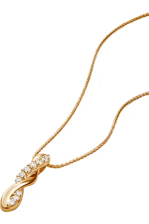 Vandenberg Damen Kette mit Anhänger, 375er Gelbgold 10 Diamanten, zus. ca. 0,15 Karat