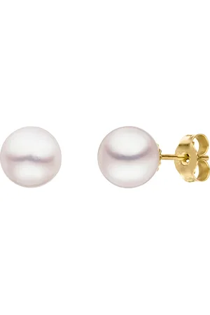 Vandenberg Damen Ohrstecker, 585er Gelbgold mit Süßwasser Zuchtperle, 10-11 mm