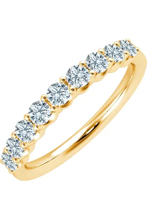Pukka Berlin Damen Ring, 585er mit 9 Lab Diamanten, zus. ca. 0,51 Karat