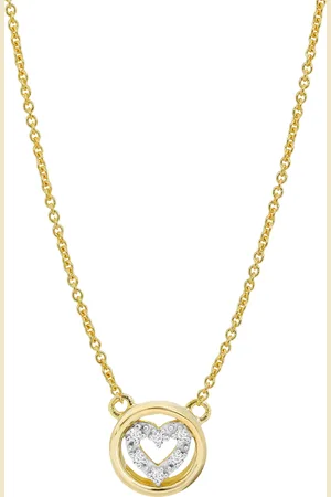 Vandenberg Damen Kette mit Anhänger, 375er 6 Diamanten, zus. ca. 0,03 Karat
