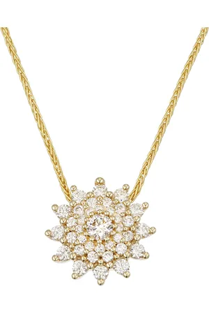 Moncara Damen Kette mit Anhänger, 585er Gold 37 Diamanten, zus. ca. 0,35 Karat