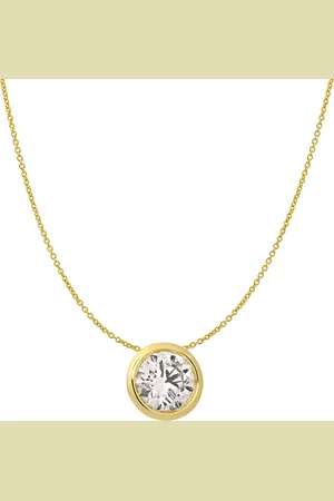 Moncara Damen Kette mit Anhänger, 585er 1 Diamanten, zus. ca. 0,70 Karat
