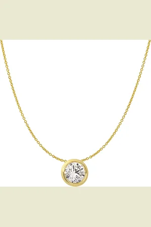 Moncara Damen Kette mit Anhänger, 585er 1 Diamanten, zus. ca. 0,5 Karat