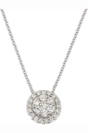 Moncara Damen Kette mit Anhänger, 585er Gold 24 Diamanten, zus. ca. 0,25 Karat