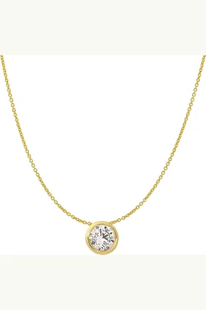 Moncara Damen Kette mit Anhänger, 585er 1 Diamant, ca. 0,25 Karat