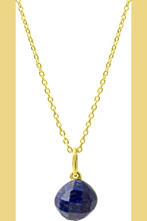 Vandenberg Damen Halskette mit Anhänger, 925er Silber Lapislazuli
