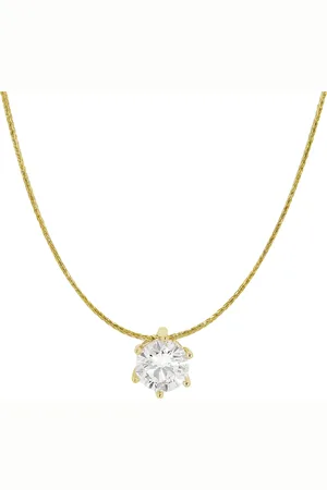 Moncara Damen Kette mit Anhänger, 585er 1 Diamant, ca. 0,50 Karat