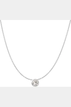 Moncara Damen Kette mit Anhänger, 585er Gold 1 Diamant, ca. 0,10 Karat