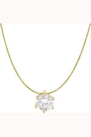 Moncara Damen Kette mit Anhänger, 585er 1 Diamant, ca. 0,70 Karat