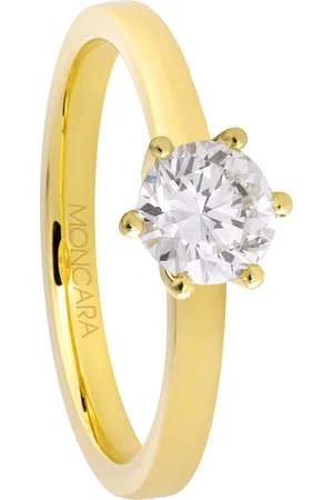 Moncara Damen Ring, 585er Gold mit 1 Diamanten, zus. ca. 0,5 Karat