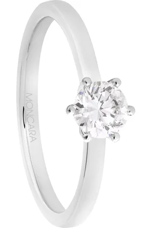 Moncara Damen Diamantring, 585er Gold mit 1 Diamant, ca. 0,40 Karat