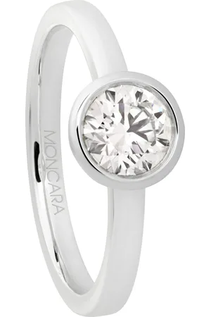 Moncara Damen Ring, 585er Gold mit 1 Diamant, ca. 0,70 Karat