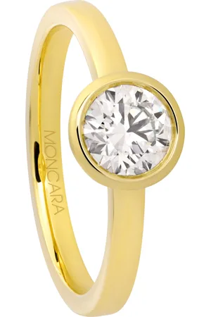 Moncara Damen Ring, 585er Gold mit 1 Diamant, ca. 0,70 Karat