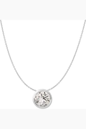 Moncara Damen Kette mit Anhänger, 585er Gold 1 Diamant, ca. 0,70 Karat