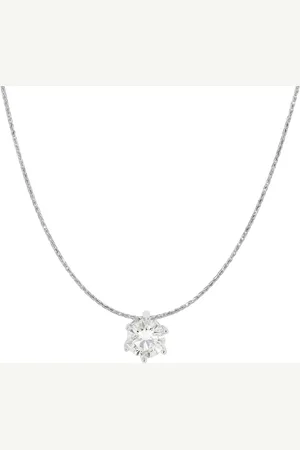 Moncara Damen Kette mit Anhänger, 585er Gold 1 Diamant, ca. 0,25 Karat