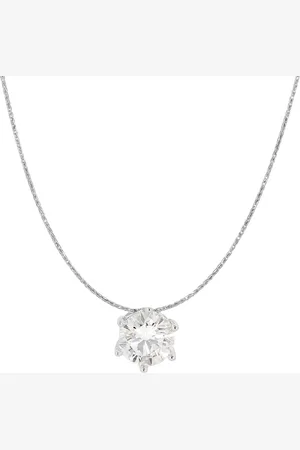 Moncara Damen Kette mit Anhänger, 585er Gold 1 Diamant, ca. 0,70 Karat