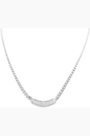Moncara Damen Kette, 585er Gold mit 75 Diamanten, zus. ca. 0,60 Karat