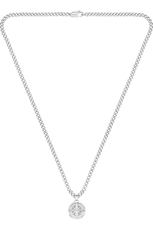 HUGO BOSS Herren Kette mit Anhänger, Edelstahl