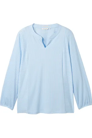 TOM TAILOR Blusenshirt, Split-Neck, Regular-Fit, für Damen, , 52