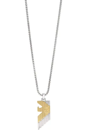 Emporio Armani Herren Kette mit Anhänger, Edelstahl