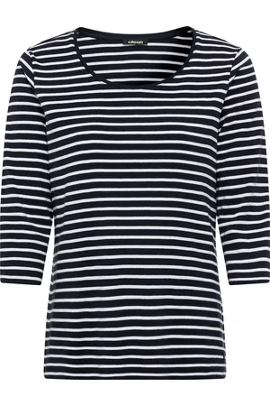 Olsen Shirt, Streifen, 3/4-Arm, für Damen, , 38