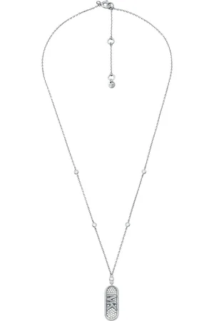 Michael Kors Damen Kette mit Anhänger, 925er Sterling Silber