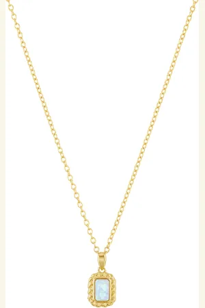 Noelani Damen Kette mit Anhänger, 925er Sterling Opal