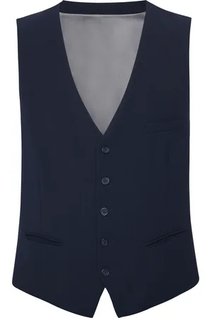 Dunmore Weste, Knopfleiste, V-Ausschnitt, uni, für Herren, , 54