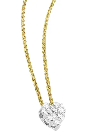 Moncara Damen Kette mit Anhänger, 585er Gelbgold 10 Diamanten, zus. ca. 0,25 Karat