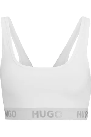 HUGO BOSS Sporty Logo Bralette, Gummibund, uni, für Damen, , XS