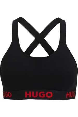 HUGO BOSS Sporty Logo Bralette, Logo-Bund, für Damen, , M