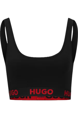 HUGO BOSS Sporty Logo Bustier, Logo-Unterbrustband, für Damen, , XS