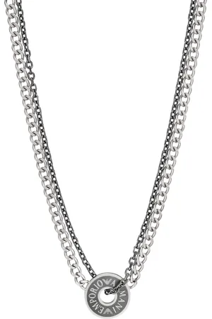 Emporio Armani Herren Kette mit Anhänger, Edelstahl