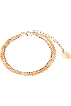 QS by s.Oliver Damen Armband, Edelstahl mit Aventurin