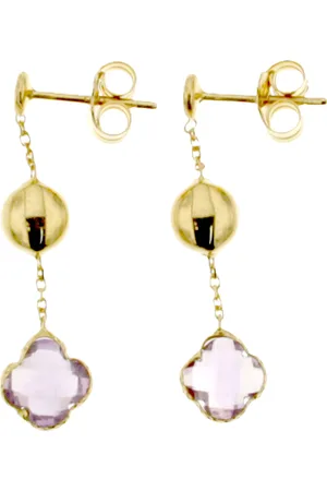 Vandenberg Damen Ohrhänger, 375er Gelbgold mit Amethyst