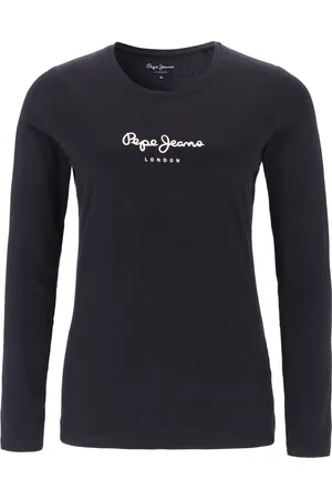 Pepe Jeans Langarmshirt, Rundhals, Logo-Print, für Damen, , S