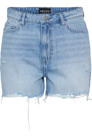 Pieces® Jeansshorts "Summer", Fransen, High Waist, für Damen, , XS