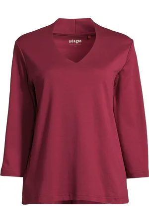 Adagio Shirt "Canja", 3/4-Ärmel, V-Ausschnitt, für Damen, , 46