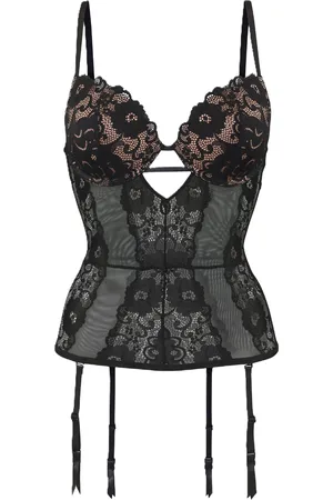 Lascana Temptation Korsett, Spitze, schmale Träger, für Damen, , 70C