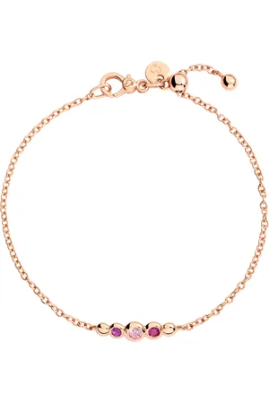 Dodo Damen Armband, 375er Roségold mit Amethyst, Saphir und Rubin