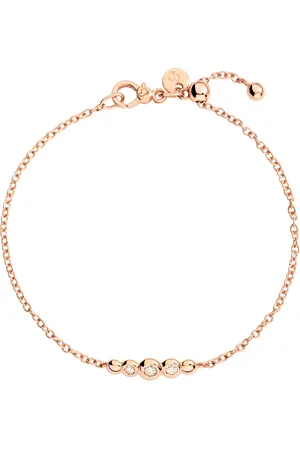 Dodo Damen Armband, 375er Roségold mit 3 Diamanten, zus. ca. 0,09 ct.
