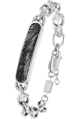 QS by s.Oliver Herren Armband, Edelstahl mit Jaspis
