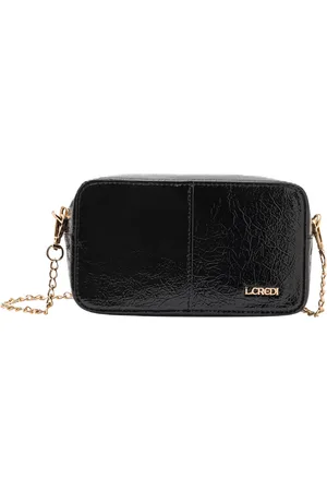 L.Credi Clutch, Reißverschluss, Emblem, für Damen