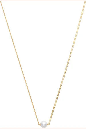 Vandenberg Damen Kette, 925er Silber mit Süßwasser Zuchtperle