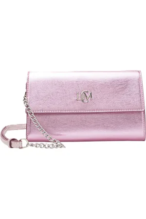 L.Credi Clutch, Metallic-Optik, für Damen
