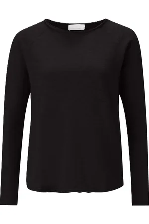 Rich & Royal Langarmshirt, Baumwolle, uni, für Damen, , XL